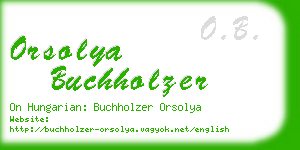 orsolya buchholzer business card